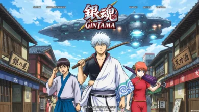 Gintama watch order guide featured key visual art with Gintoki Sakata and the Yorozuya