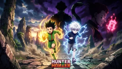 Hunter x Hunter watch order guide featured key visual art with Gon and Killua