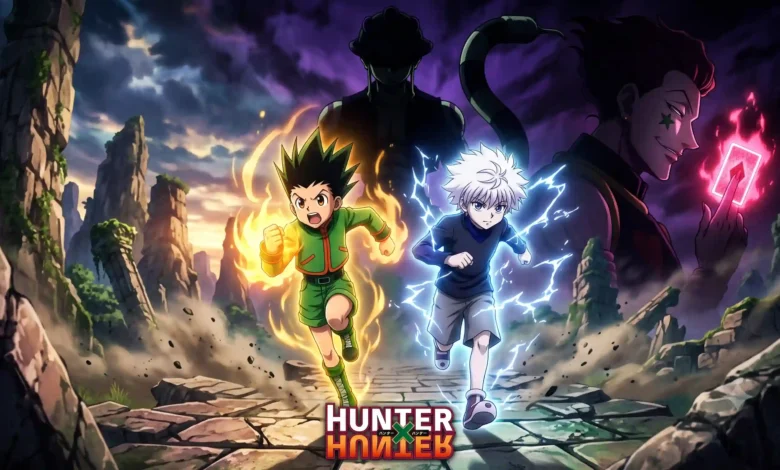 Hunter x Hunter watch order guide featured key visual art with Gon and Killua
