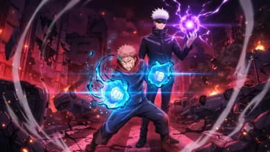 Jujutsu Kaisen watch order guide featured key visual art with Yuji Itadori and Gojo Satoru