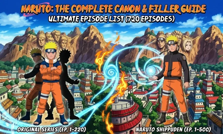 Naruto filler guide featured key visual art